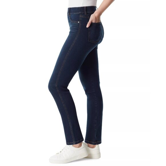 Gloria Vanderbilt Shape Effect Pull-On Straight Leg Jeans Kansas Sz 4/6 NWT - Picture 3 of 4